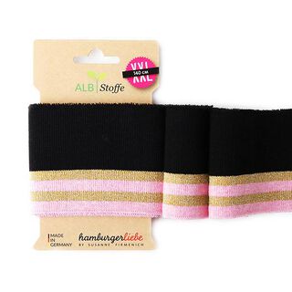 BIOLOGISCHE BOORDSTOF CUFF ME GLAM  [140 CM | 8 CM]  | Albstoffe | Hamburger Liebe, 