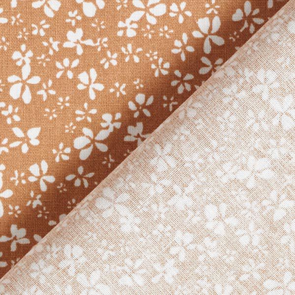 Katoenen stof cretonne Bloemetjes – terracotta, image number 4