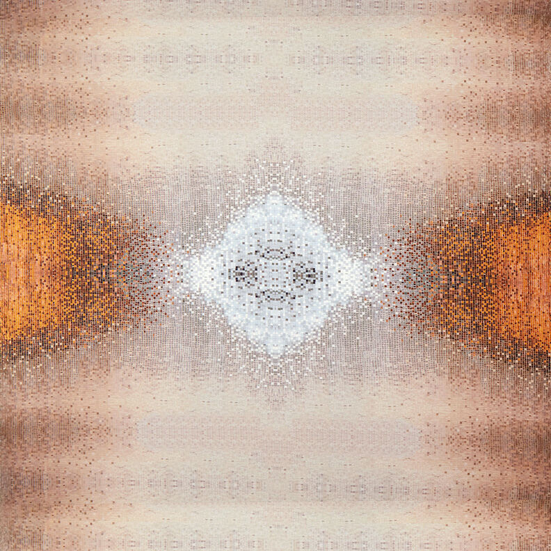 GOTS Katoenjersey Mozaïek | TCC x LOOKS by Wolfgang Joop – karamel/donkertaupe,  image number 1