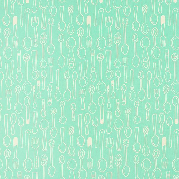 Biologisch Katoe In My Kitchen Silver Spoon | Hamburger Liebe – mintgroen, image number 1