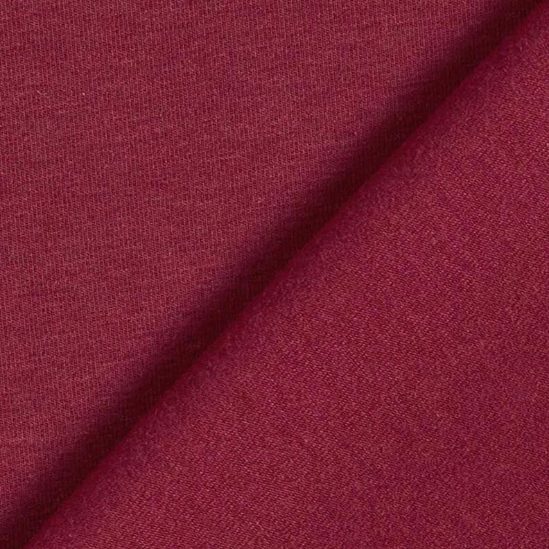 Bamboe Viscosejersey Effen – bordeauxrood,  image number 5