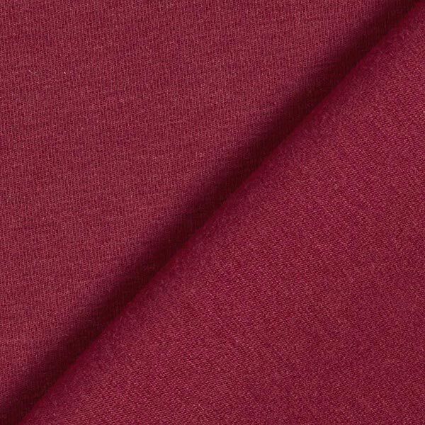 Bamboe Viscosejersey Effen – bordeauxrood,  image number 5
