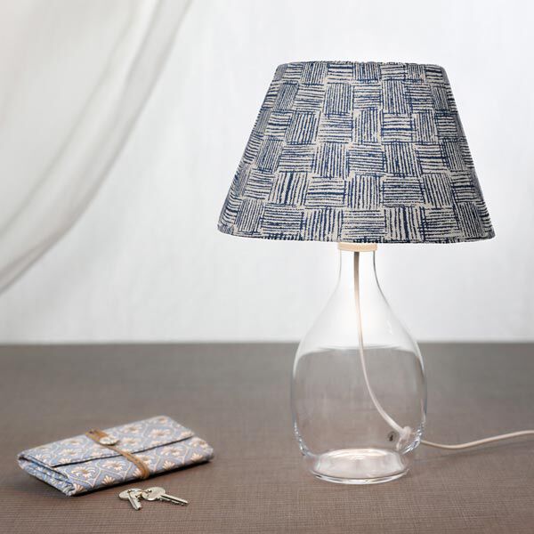 Decostof half panama Strepen – marineblauw, image number 12
