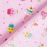 Katoenen stof Cretonne IJs – roze,  thumbnail number 4