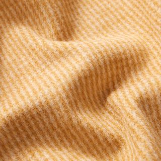 Opgeruwde  breijacquard kleine ruit – karamel/wit, 