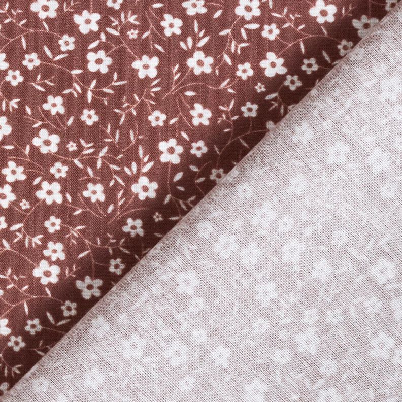 Popeline Millefleurs – brons/wit,  image number 4