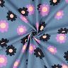 Babyrib Bloemen| Poppy Fabrics – jeansblauw/lavendel,  thumbnail number 3