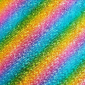 Foliejersey kleurrijke regenboogglans, 