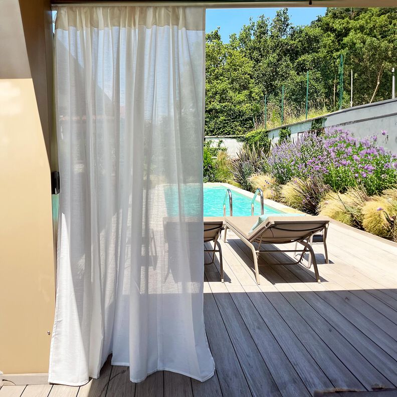 Outdoor Vitragestof Effen 315 cm – wit,  image number 6