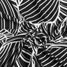 Viscosejersey abstracte bladeren – zwart/wit,  thumbnail number 4