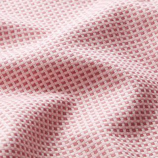 Decostof Jacquard Structuur effen – roze/wit, 