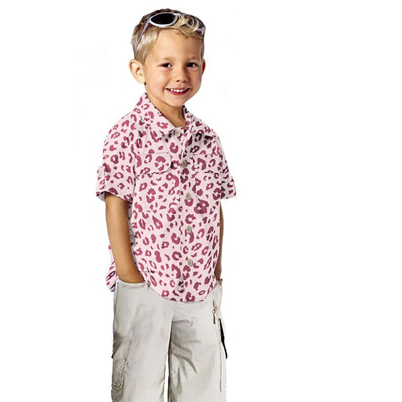 Katoenjersey Luipaardprint &ndash; roze/pink,  image number 5