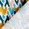 Katoenen stof Cretonne Etnische print – stralend blauw/mosterd,  thumbnail number 4