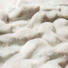 Nepbont Langharig met kleurverloop &ndash; zilvergrijs, 