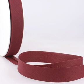 Biasband Polycotton [20 mm] – bordeauxrood, 