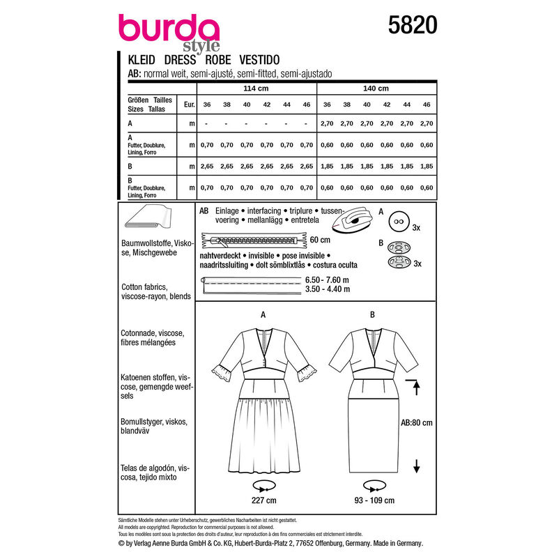 Jurk | Burda 5820 | 36-46,  image number 9