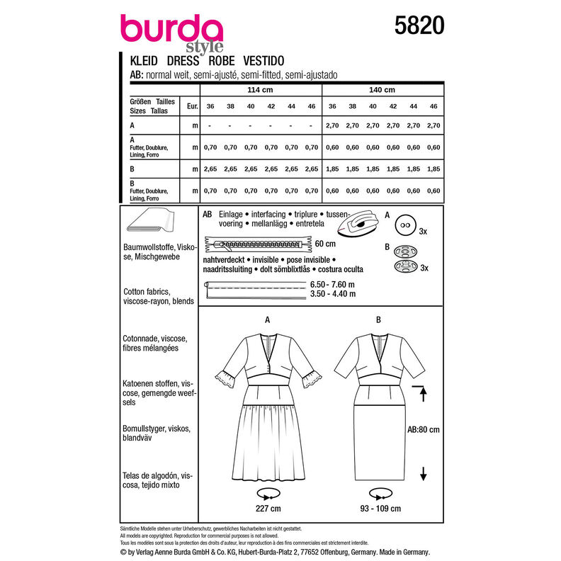 Jurk | Burda 5820 | 36-46, image number 9