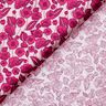 Katoenpopeline Bloemenranken – lichtroze/purper,  thumbnail number 4
