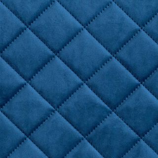 Bekledingsstof Fluweel Doorgestikte stof – marineblauw, 