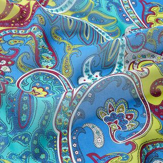 Chiffon Paisley – blauw, 