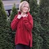 Alpenfleece Knuffelsweat Effen – karmijnrood,  thumbnail number 10
