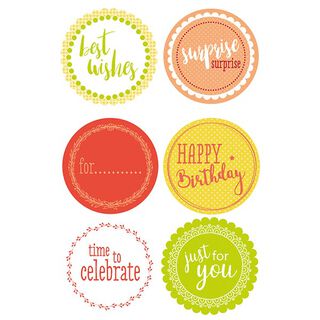Sticker „best wishes“, 