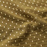 Mousseline/dubbel gehaakte stoffen Foliedruk Vakjes – donkerolijf/goud,  thumbnail number 2