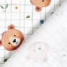 Katoenpopeline Teddyberen op een ruitjespatroon Digitaal printen – wit/riet,  thumbnail number 4