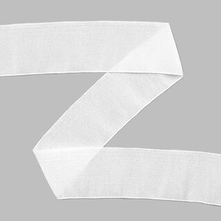 Organza boordstrook elastisch Goldie - wit, 