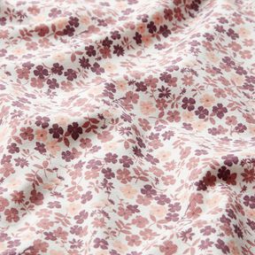 Katoenjersey Bloemenzee &ndash; wit/lila, 