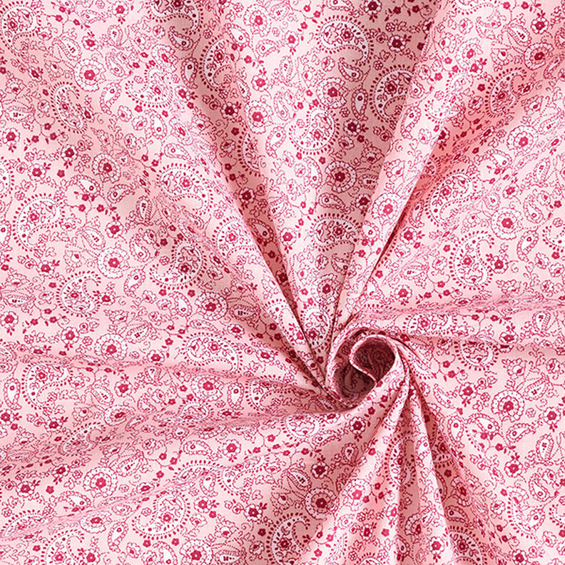 Katoenen stof cretonne Paisley – roze,  image number 3