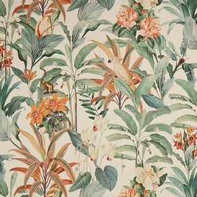 Decostof Half panama Jungle papegaai – natuur/groen, 