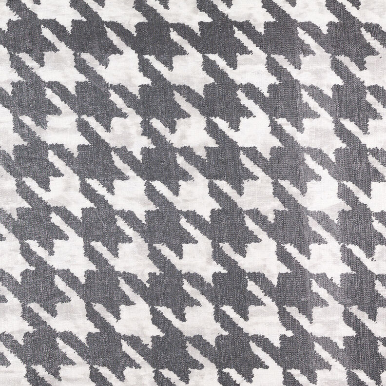 Viscosemix metallic glans pied-de-poule – zwart/wit,  image number 7