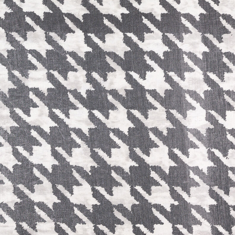 Viscosemix metallic glans pied-de-poule – zwart/wit, image number 7