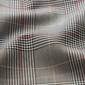 Viscose stretch glencheck – grijs/pink, 