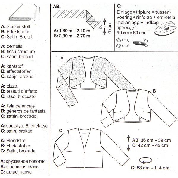 Jas / bolero, Burda 7686, image number 4