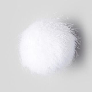 Imitatiebont-knoop uni - wit, 
