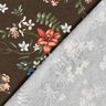 Viscosejersey Kleine bloempjes – donkerbruin/vuurrood,  thumbnail number 4