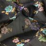 Crêpe chiffon Bloemen en gouden druppels – zwart/goud metallic,  thumbnail number 2