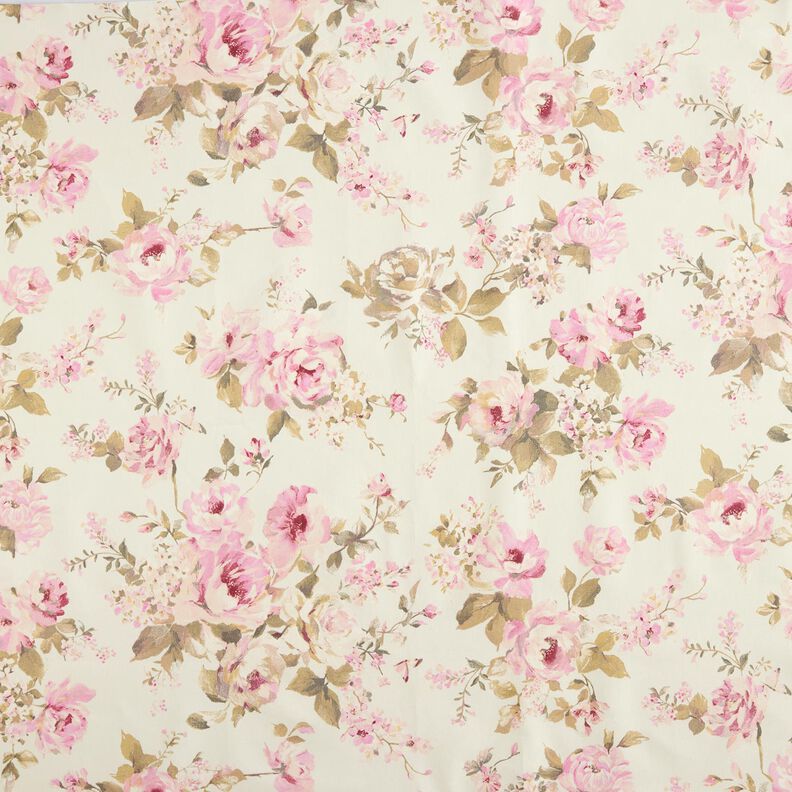 Gecoate katoen Rozenblaadjes – creme,  image number 1