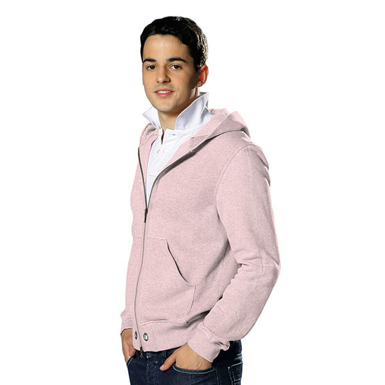 Sweatshirt geruwd Premium – licht oudroze,  image number 4