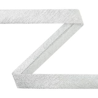 Biasband lurex [20 mm] - zilver, 
