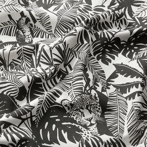 Decostof Half panama Jungle – natuur/zwart, 