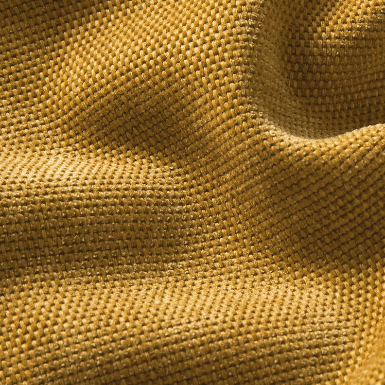 Bekledingsstof Chenille-stof – mosterd, image number 2