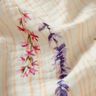 Mousseline/dubbel gehaakte stoffen Lentebloemen – ecru/perzik sinaasappel,  thumbnail number 2