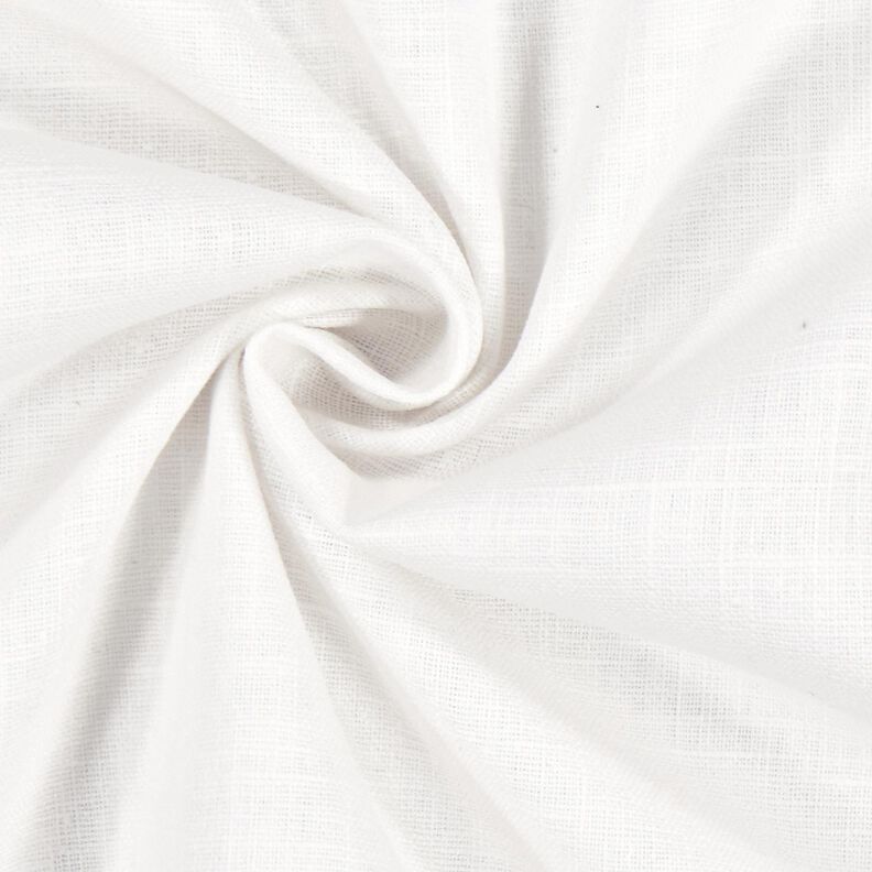 Linnen stof Ramee mix medium – wit,  image number 3