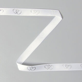 Satijnband Dubbel hart 1, 