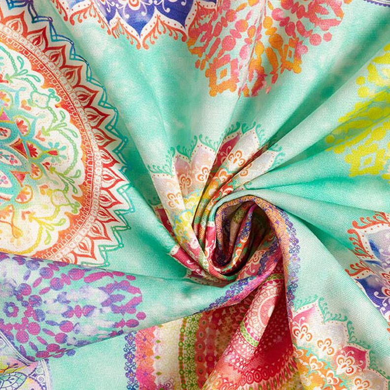Outdoorstof Canvas Mandala – mint,  image number 3