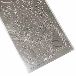Creatieve sticker [ 10 x 23 cm ] – zilver, 