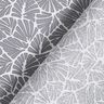 Gecoate katoen abstracte minibladeren – grijs/wit,  thumbnail number 5